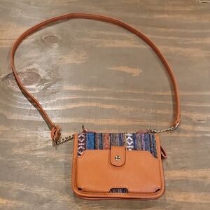 Amazon Tan and Colorful Women's Crossbody Bag
